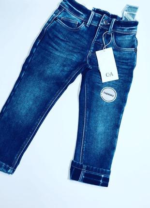 Новые теплые джинсы утепленные от с&amp;а размер 98