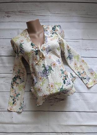 Легкая блуза в цветочный принт от zara