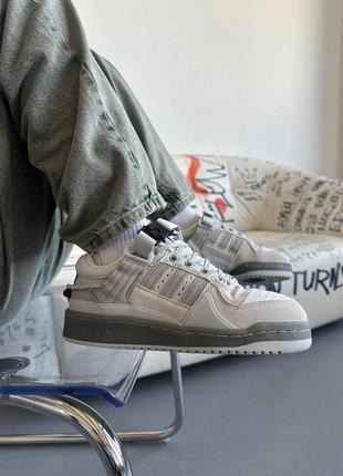 Adidas forum low x bad bunny grey