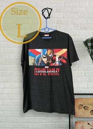 Чоловіча футболка marvel | captain america, (р. l)