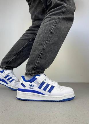 Adidas forum low white royal blue