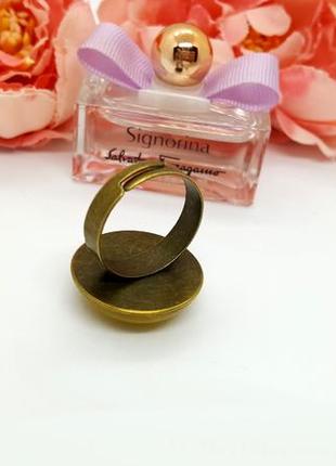 💛💍 стильное круглое кольцо 20 мм натуральный желтый нефрит