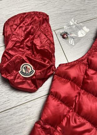 Пуховий жилет moncler liana vest з чохлом і заклепками новий/ідеал оригінал
