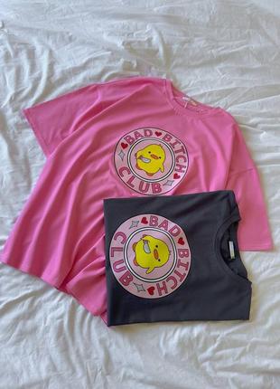 Футболка жіноча розова / футболка темно графітова з принтом / жіноча однотонна футболка з малюнком / стильні футболки / є обмін / речі