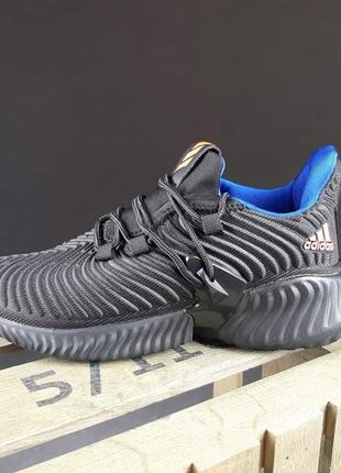 Кроссовки adidas alphabounce instinct черные с синим