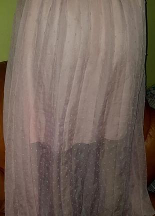 Легкая розовая юбка boohoo р16-44