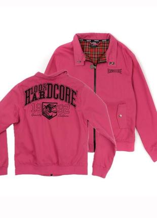 Harcore lady pink harrington jacket женская куртка харингтон