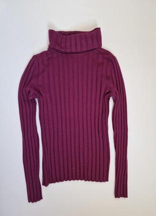 Гольф водолазка женский люкс бренда madeleine в рубчик шерсть ягненка свитер высокая горловина