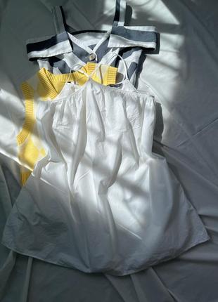 Белое комбинезон платье zara