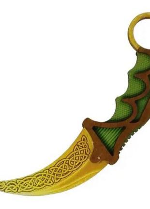 Дерев'яний сувенірний ніж "керамбіт legend" kar-le