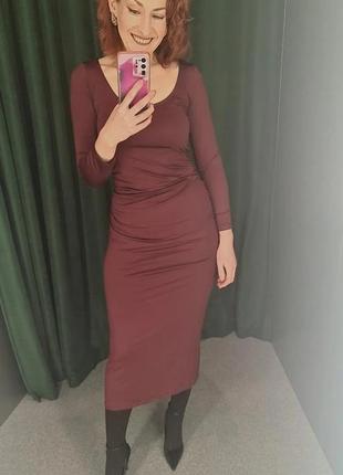 Нова сукня бордо lefties l, xl, xxl