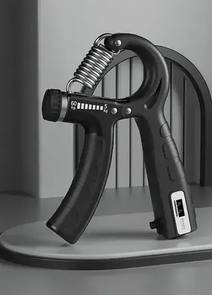 Эспандер кистевой ручной пружинный с регулируемой нагрузкой 5 - 60 кг r-типа с механическим счетчико