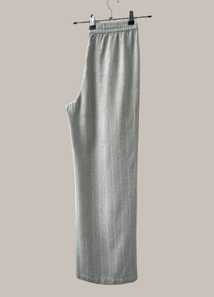 Льняні штани на гумці рівні широкі колір беж bien bleu/нідерланди р.м