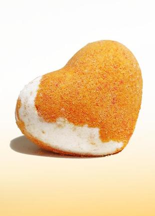 Бомбочка для ванни "абрикосове серце" міні 55 г1 фото