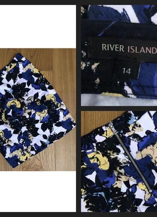 River island яскрава спідниця юбка з плотного еластичного трикотажу