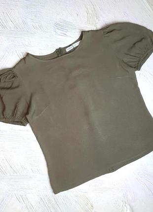 Фирменная оливковое блуза блузка хаки oasis, размер 44 - 46