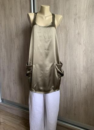 Sisley оригінальна шовкова блузка