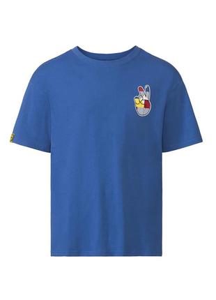 Мужская синяя футболка бренда lidl