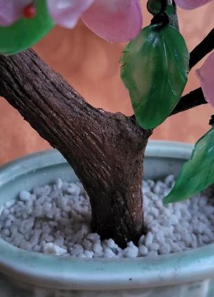 Сувенир цветущая сакура, дерево, бонсай, цветное стекло