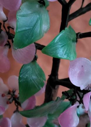 Сувенир цветущая сакура, дерево, бонсай, цветное стекло