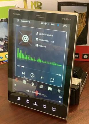 Автомагнітола 1din bluetooth gps wi-fi екраном 9.5" tesla style 9510a на android 2 ram+16gb storage8 фото
