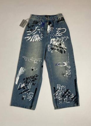 Штани balenciaga graffiti baggy pants