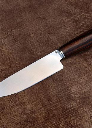 Кухонный нож универсальный ручной работы №8 из нержавеющей стали n690/60 hrc