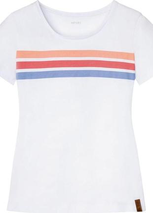 Жіноча футболка esmara, розмір xs, m, біла з полоскою