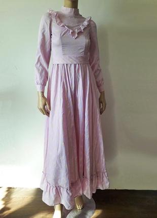 Вінтажне плаття сукня в стилі gunne sax індпошив завдовжки з оборками для фотосесій