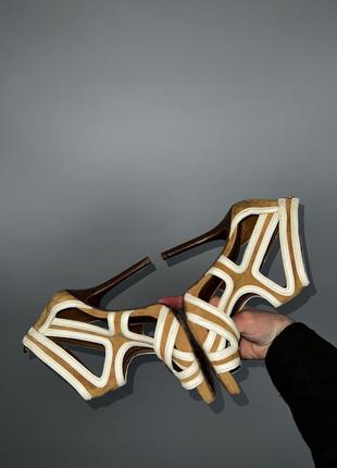 Tory burch женские туфли / босоножки на каблуке7 фото