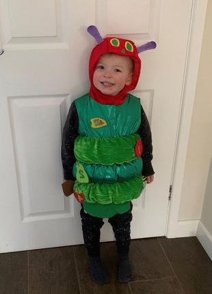 Карнавальный костюм гусеница гусень для мальчика около 2-4 лет