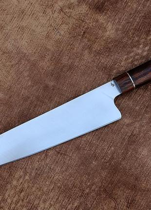 Универсальный кухонный нож ручной работы №9 из нержавеющей стали elmax/62 hrc, рукоять айронвуд