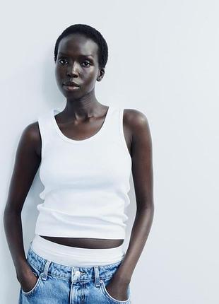 Майка жіноча h&m, колір білий😍