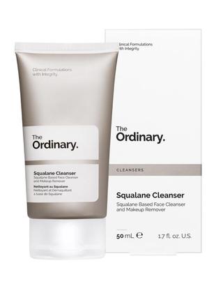 Очищувальна та зволожуюча емульсія зі скваланом the ordinary squalane cleanser 50 мл