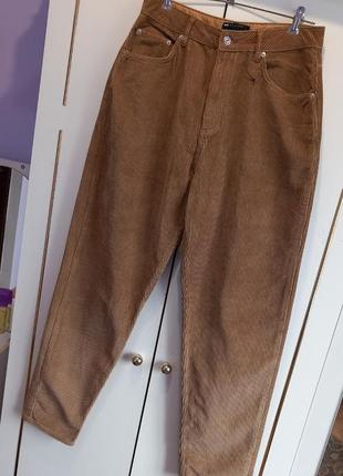 Брендовые вельветовые плотные брюки джинсы asos с биркой