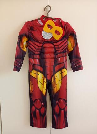 Карнавальный костюм железный человек супергерой марвел iron man айронмен для мальчика 3-4 года 104