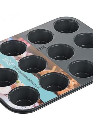 Форма для выпечки маффинов ardesto tasty baking ar-2305-t 3х26.5х35 см2 фото