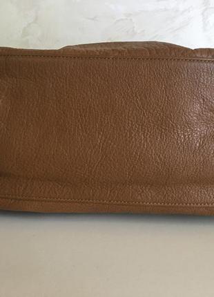 Кожаная сумка  бохо торба с кисточками бренд eileen fisher америка5 фото