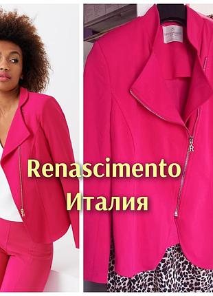 Брендовый итальянский пиджак жакет фуксия италия