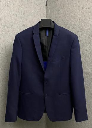Синий пиджак от бренда zara man