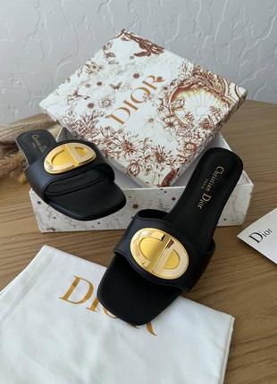 Шлепки в стиле dior