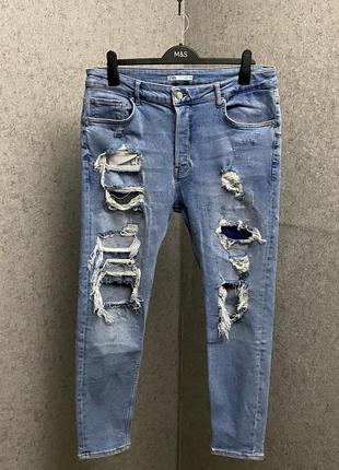 Голубая джинсы от брендa zara man