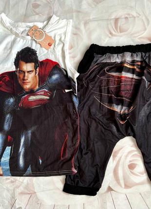 Костюм летний спортивный для мальчика супермен