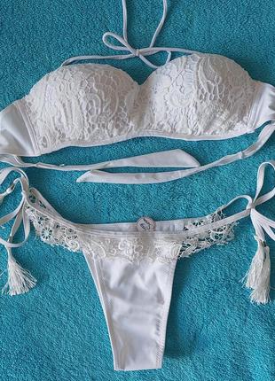 Купальник раздельный с кружевом👙 новый 💥