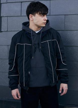 Мужская двухсторонняя ветровка staff black kant reflective