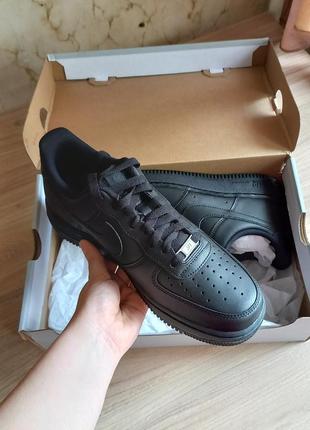 Кроссовки nike air force 1 (black) 3