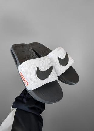 Чоловічі шльопанці nike air max cirro slide sandals gray-white