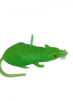 Резиновая мышь светонакопительная (зеленая)