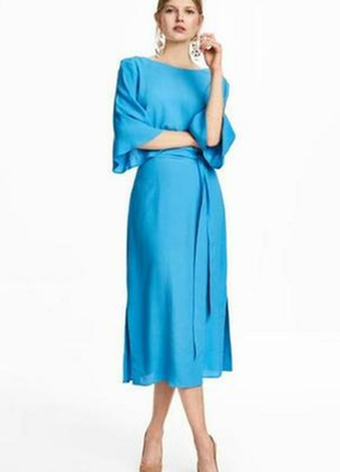 Плаття міді з натуральної віскози h&m розмір s-m. нове