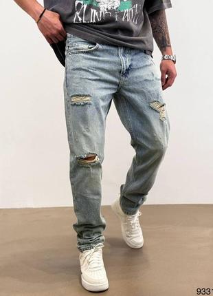 Мужские джинсы прямого кроя